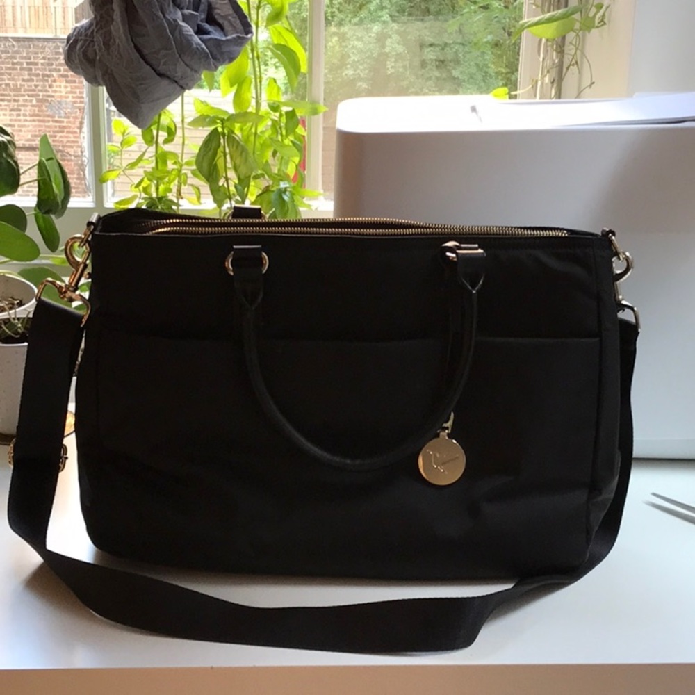 Lo & Sons Brookline Tote in Black Nylon